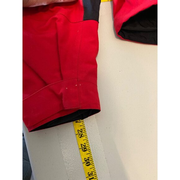 Cabelas Red Gore-Tex Waterproof  Jacket Multiple Pockets Zip Closure Small - Picture 15 of 15